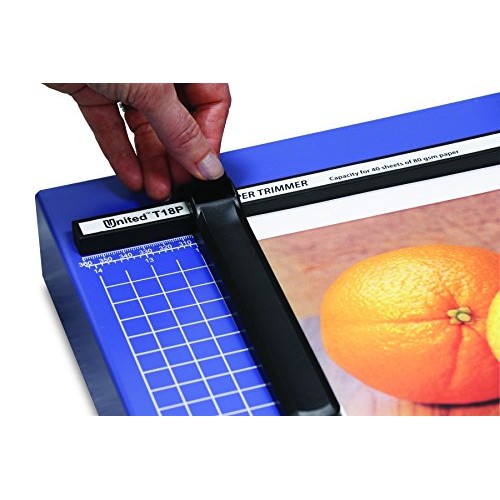 United T18P 18 Professional-Grade Guillotine Paper Trimmer, 40 Sh...