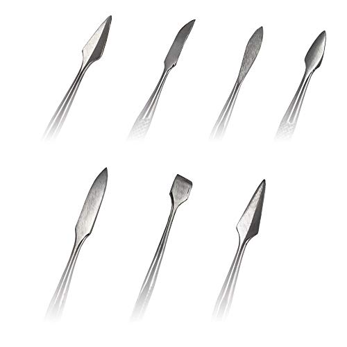 Stainless Steel 7pc Spatula Wax Carver Ceramic Pottery Double Ende...