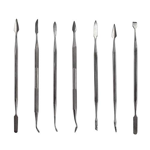 Stainless Steel 7pc Spatula Wax Carver Ceramic Pottery Double Ende...