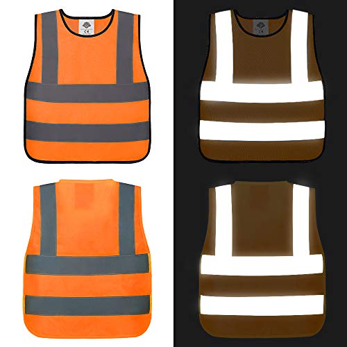 Dazonity Childrens High Visibility Safety Vest, High Visibility R...