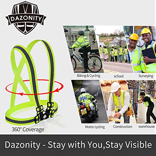 Dazonity High Visibility Safety Vest ,Lightweight,Adjustable & Ela...