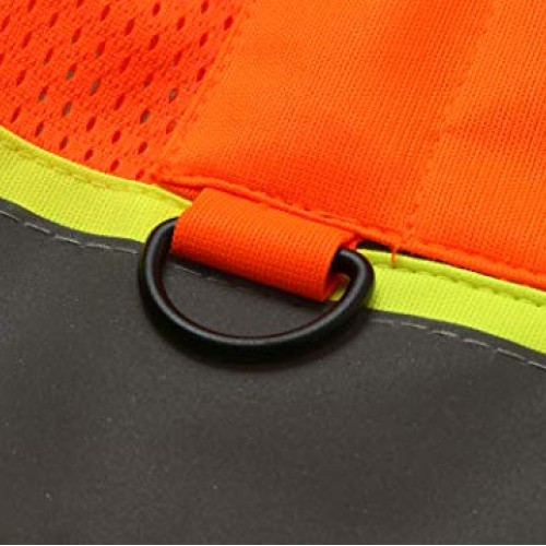 LOHASWORK Reflective Mesh Safety Vest - High Visibility Multi Pock...