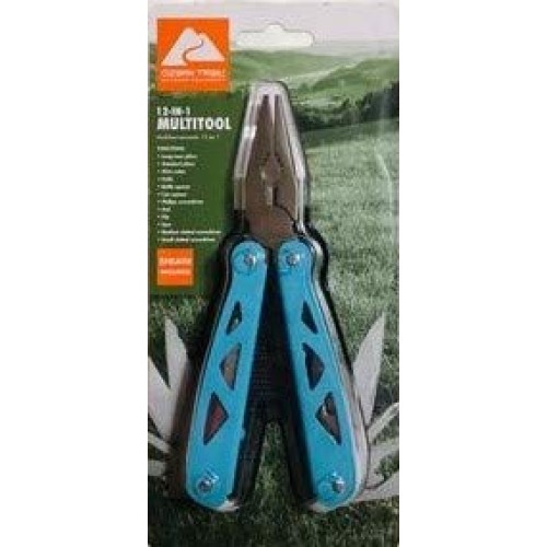 12-in-1 Multitool, Ozark Trail, sheeth included Blue