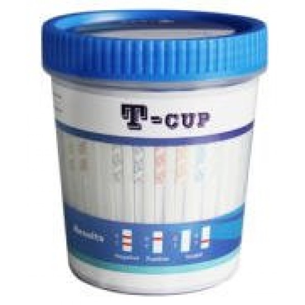 5 Panel Integrated Multi Drug Urine Test T-Cup COC/THC/OPI/AMP/MA...