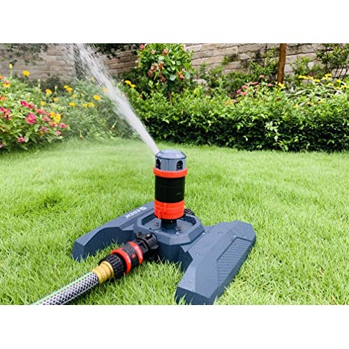 Eden 94123 4-Pattern Adjustable Mobile Rotary Gear Drive Sprinkler...