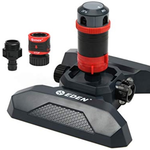 Eden 94123 4-Pattern Adjustable Mobile Rotary Gear Drive Sprinkler...