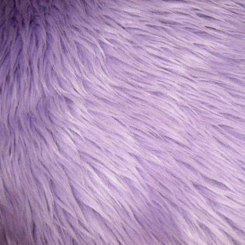 Lavender Purple Luxury Long Pile Faux Shag Fur Fabric - Sold by Th...
