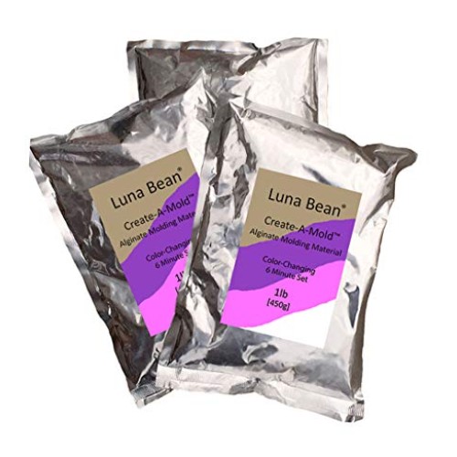 Luna Bean Create-A-Mold Craft Alginate Molding Powder for Life Cas...