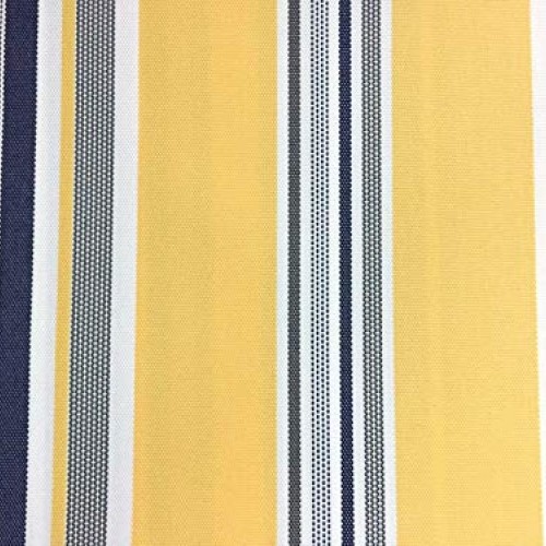 Multi Striped Oak 100% Waterproof Outdoor Canvas Patio Fabric -Sol...