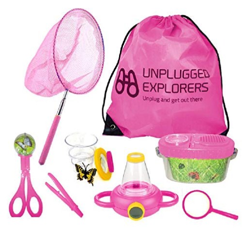 Unplugged Explorers 10 Piece Bug Kit Pink