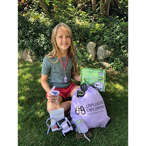 Unplugged Explorers 9 Piece Kids Outdoor Explorer Kit- Backpack, B...