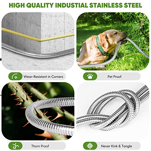 Unywarse 304 Stainless Steel Metal Garden Hose 50ft, Heavy Duty Wa...