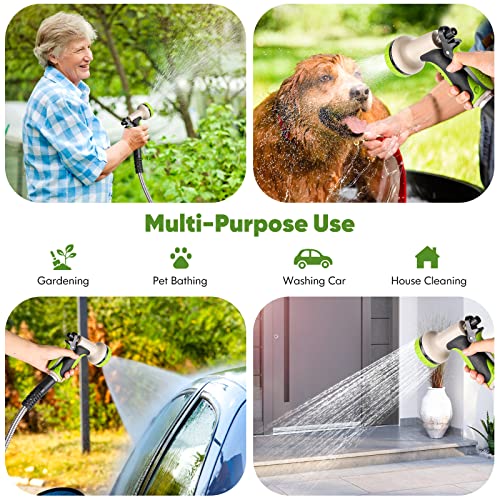 Unywarse 304 Stainless Steel Metal Garden Hose 50ft, Heavy Duty Wa...
