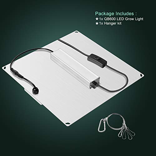 600W Led Grow Light with Samsung Diode UV IR Included, 2x2ft Cover...
