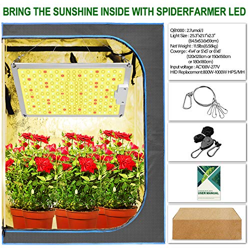 Uoiuxc 1000 watt Led Grow Light with Samsung Chip & Mean Well Driv...