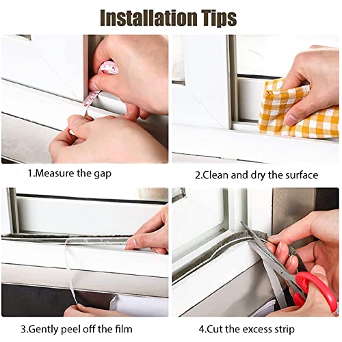 Weather Stripping Door Window Seal Strip 33 Ft, Selfadhesive Stron...