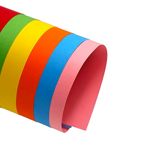 UPlama Double Sided Lightweight Construction Paper, Neon Colored P...