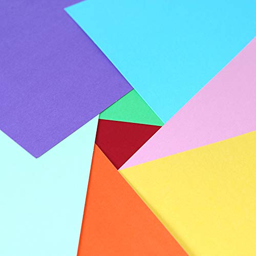 UPlama Double Sided Lightweight Construction Paper, Neon Colored P...