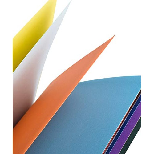 UPlama Double Sided Lightweight Construction Paper, Neon Colored P...
