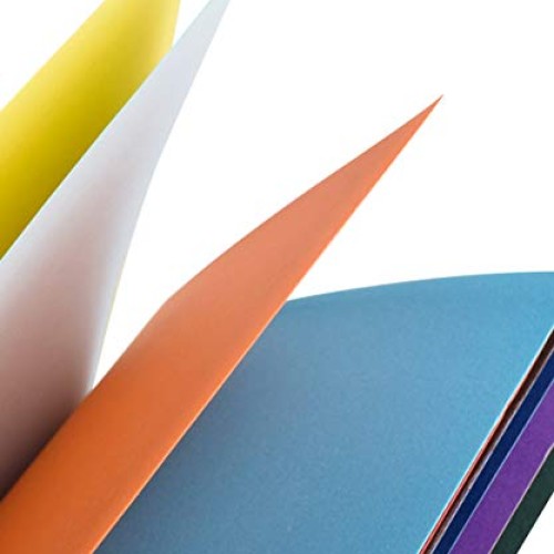 UPlama Double Sided Lightweight Construction Paper, Neon Colored P...
