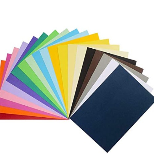 UPlama Double Sided Lightweight Construction Paper, Neon Colored P...