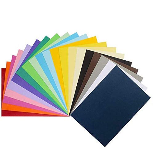 UPlama Double Sided Lightweight Construction Paper, Neon Colored P...