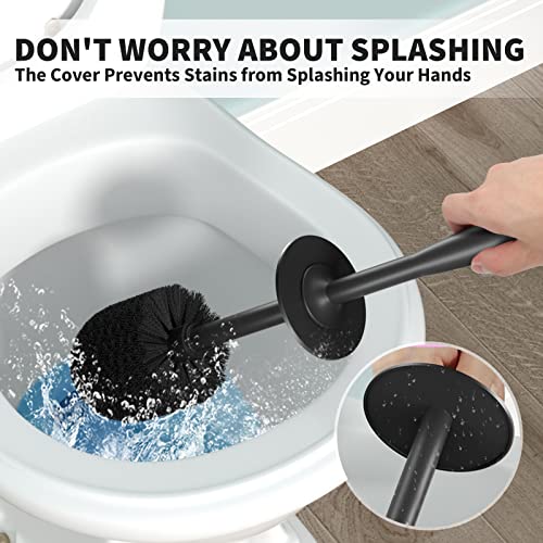 UPTRONIC Toilet Brush, Toilet Bowl Brush with Extra Long Handle Du...