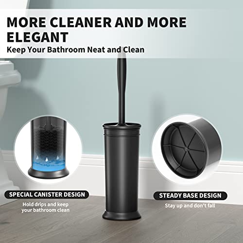 UPTRONIC Toilet Brush, Toilet Bowl Brush with Extra Long Handle Du...