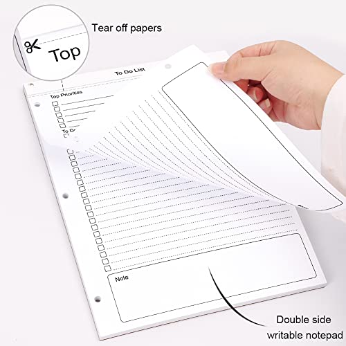 UpUDo To Do List Notepad 8.5 X 11, Daily Task Planner with Check...