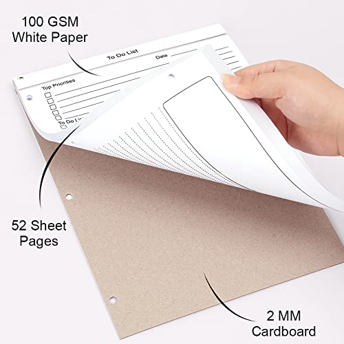 UpUDo To Do List Notepad 8.5 X 11, Daily Task Planner with Check...