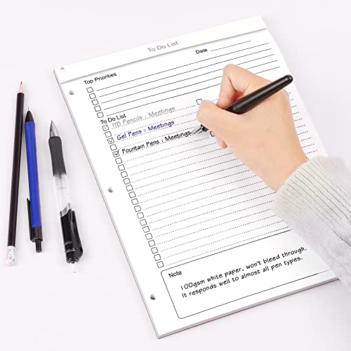 UpUDo To Do List Notepad 8.5 X 11, Daily Task Planner with Check...