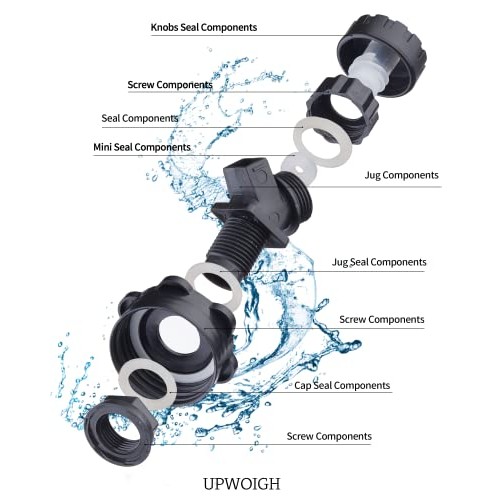 UPWOIGH 5 Gallon Water Jug, Camping Water Container,Truly No Leaka...