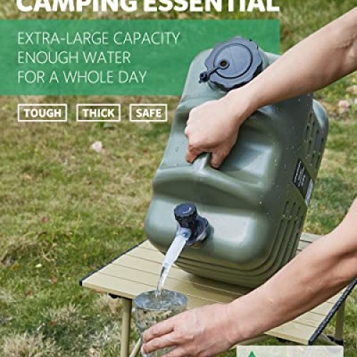 UPWOIGH 5 Gallon Water Jug, Camping Water Container,Truly No Leaka...