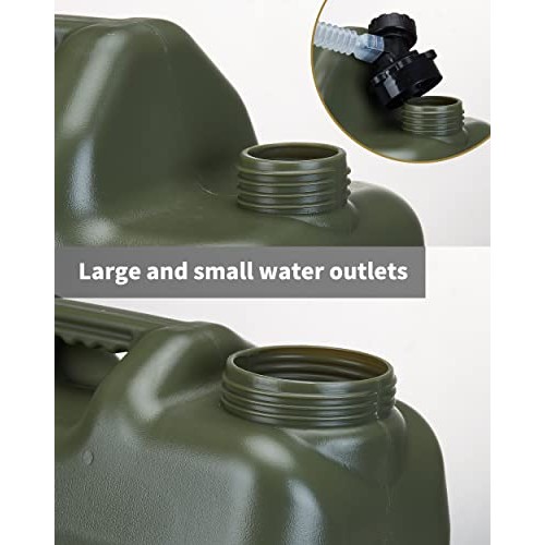 UPWOIGH 5 Gallon Water Jug, Camping Water Container,Truly No Leaka...