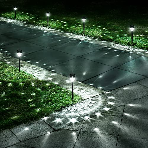 URAGO Super Bright Solar Lights Outdoor Waterproof 10 Pack, Dusk t...