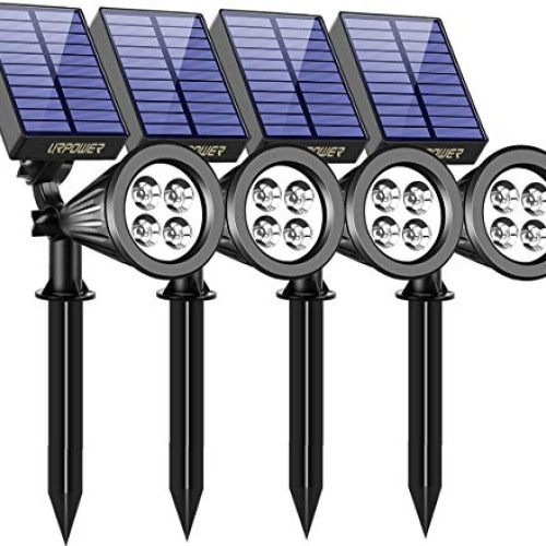 URPOWER Solar Lights Outdoor, 2-in-1 Waterproof Adjustable Solar S...