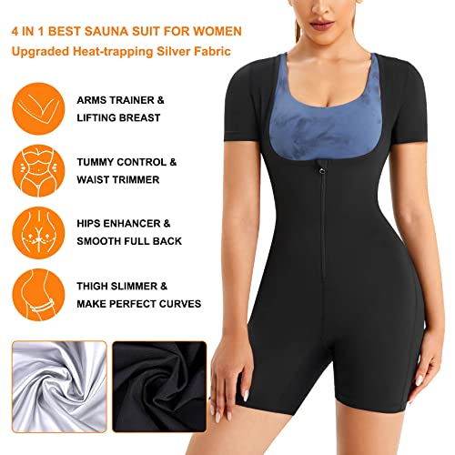 URSEXYLY Sauna Suit for Women Sweat Vest Waist Trainer 3 in 1 Slim...
