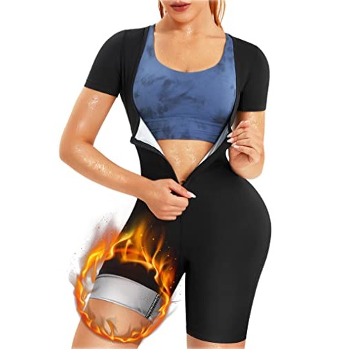 URSEXYLY Sauna Suit for Women Sweat Vest Waist Trainer 3 in 1 Slim...