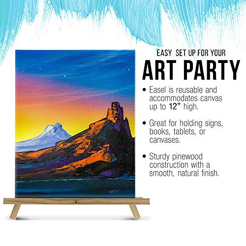 U.S. Art Supply 12 High Natural Wood Display Stand A-Frame Artist...