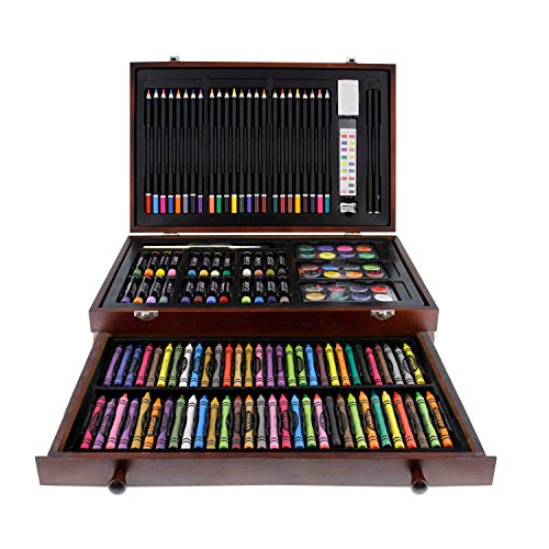 U.S. Art Supply 143 Piece-Mega Wood Box Art, Painting & Drawing Se...