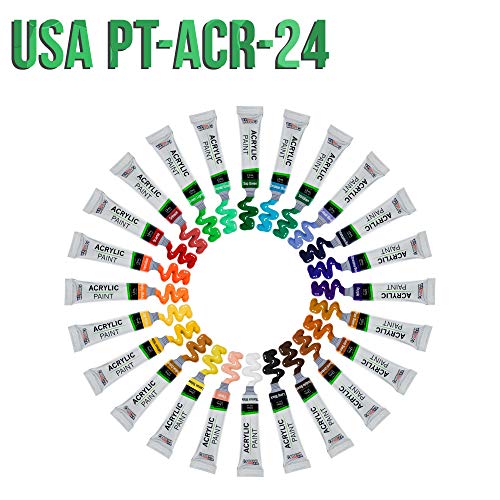 U.S Art Supply 60-Piece Deluxe Acrylic Painting Set with Aluminum ...