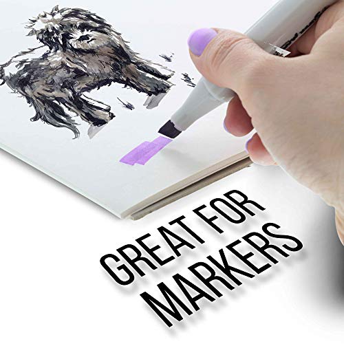 U.S. Art Supply 9 x 12 Premium Manga-Marker Paper Pad, 60 Pound ...