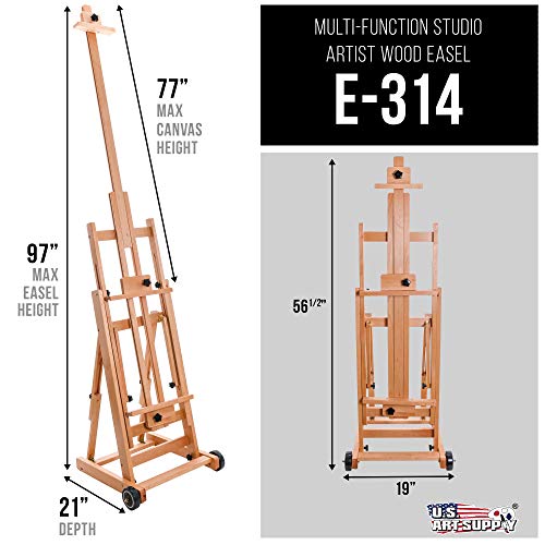 U.S. Art Supply Master Multi-Function Studio Artist Wooden Floor E...