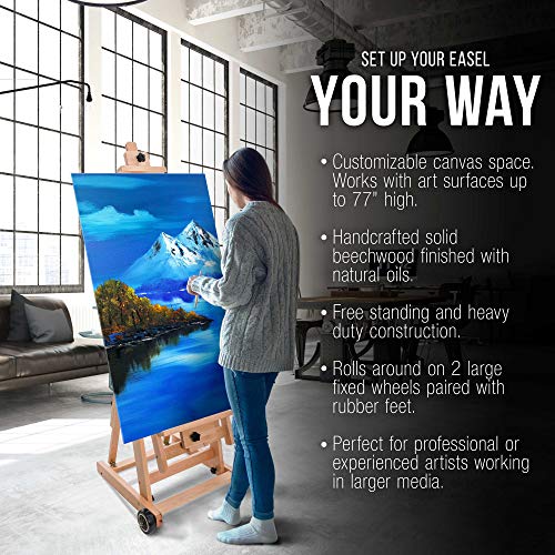 U.S. Art Supply Master Multi-Function Studio Artist Wooden Floor E...