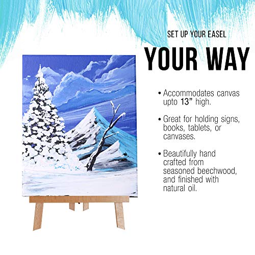 US Art Supply 14 inch Tall Medium Tabletop Display A-Frame Easel ...