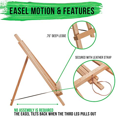 US Art Supply 14 inch Tall Medium Tabletop Display A-Frame Easel ...