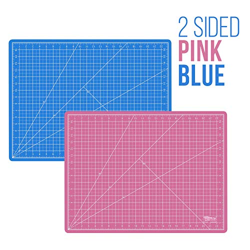 US Art Supply 18 x 24 PINK/BLUE Professional Self Healing 5-Ply ...