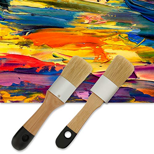US Art Supply 2-Piece Multi Use Oval and Round Chalk, Wax and Sten...