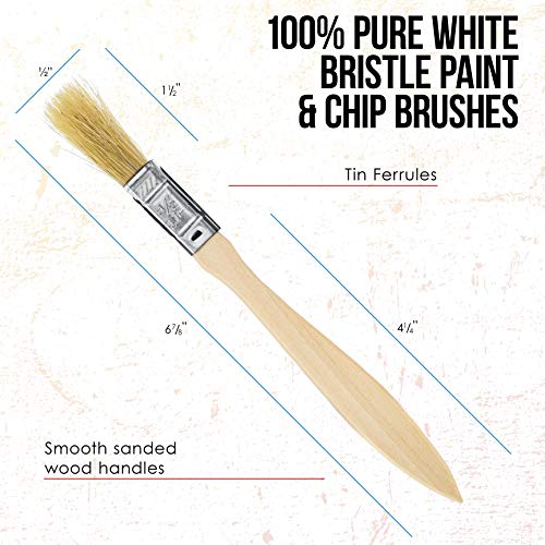 US Art Supply 20 Pack of Assorted Size Paint and Chip Paint Brushe...
