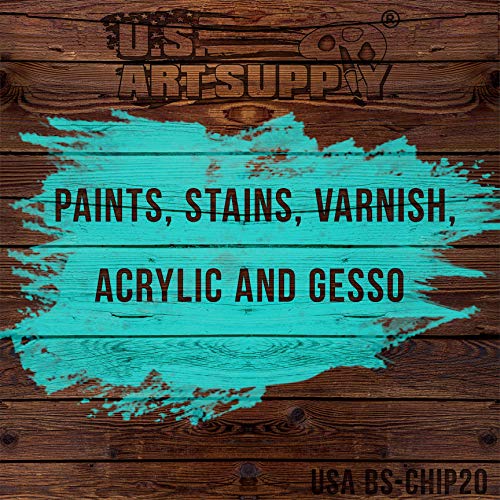 US Art Supply 20 Pack of Assorted Size Paint and Chip Paint Brushe...